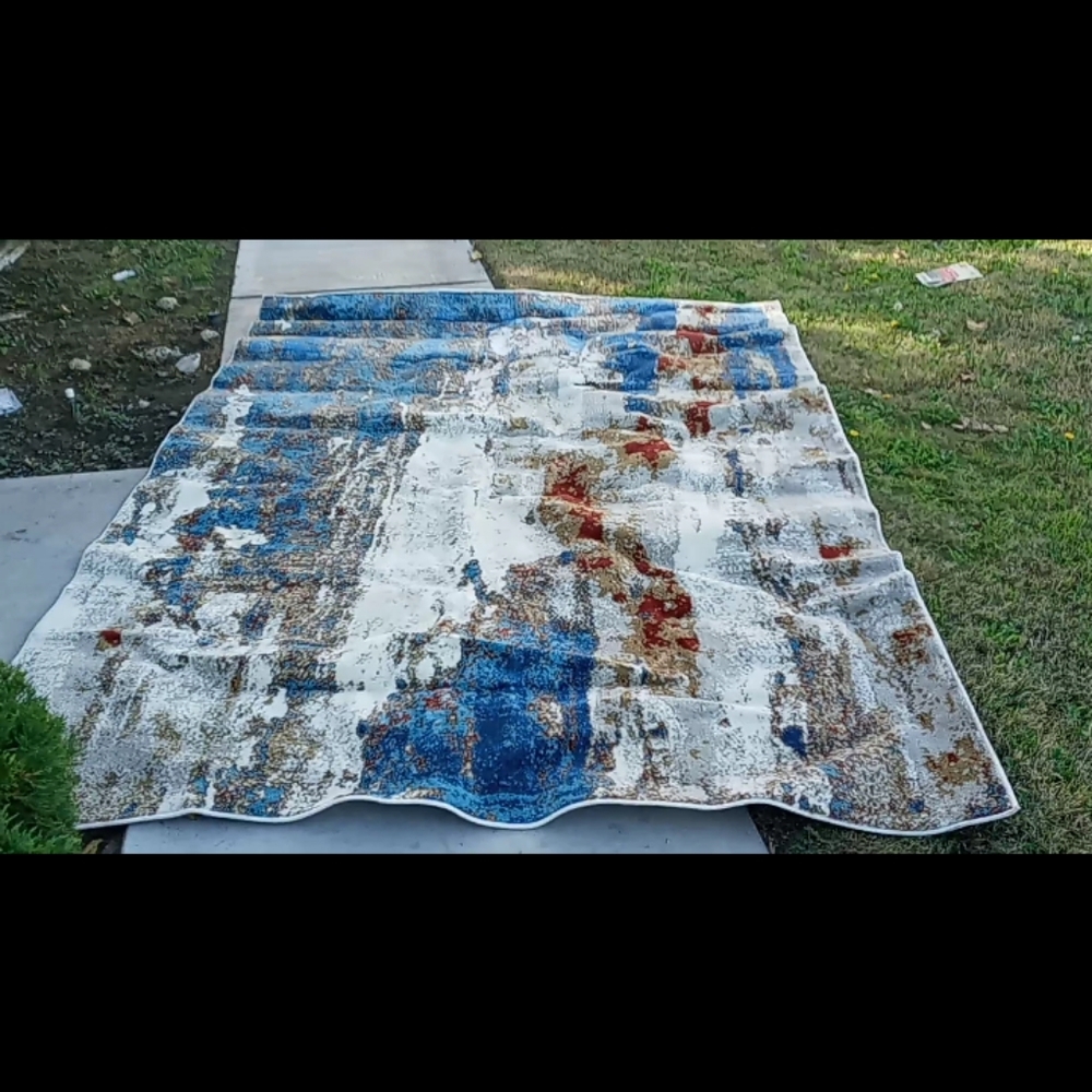 Beautiful handmade artistic living room rug